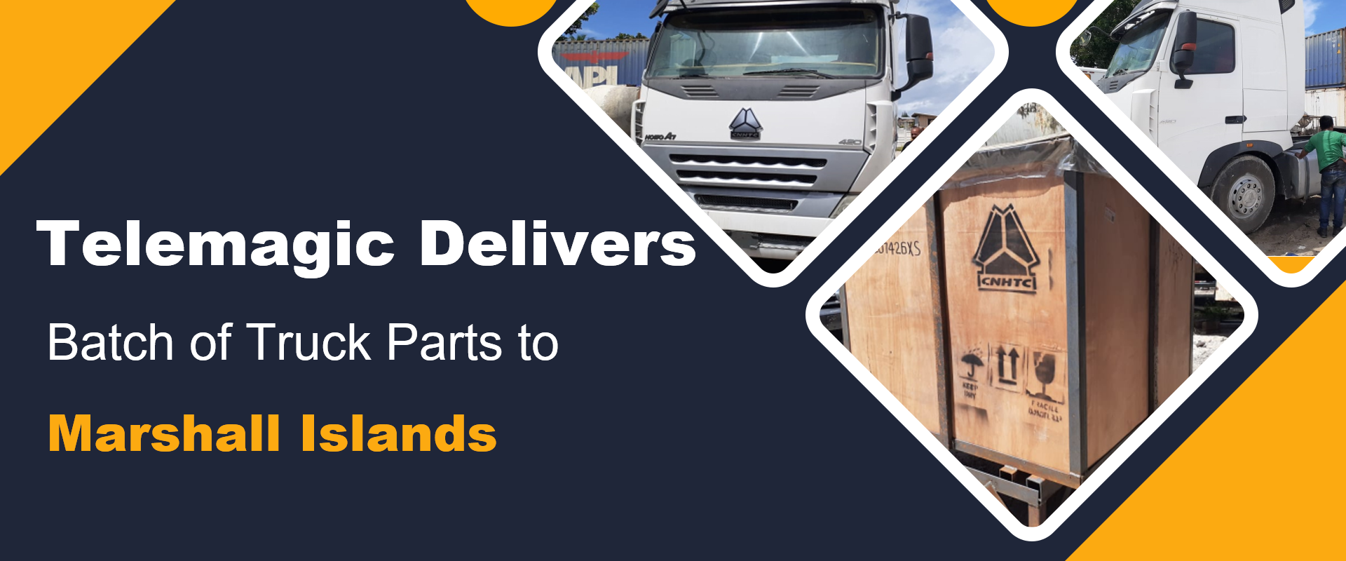 Telemagic Delivers Batch of Truck Parts to Marshall Islands